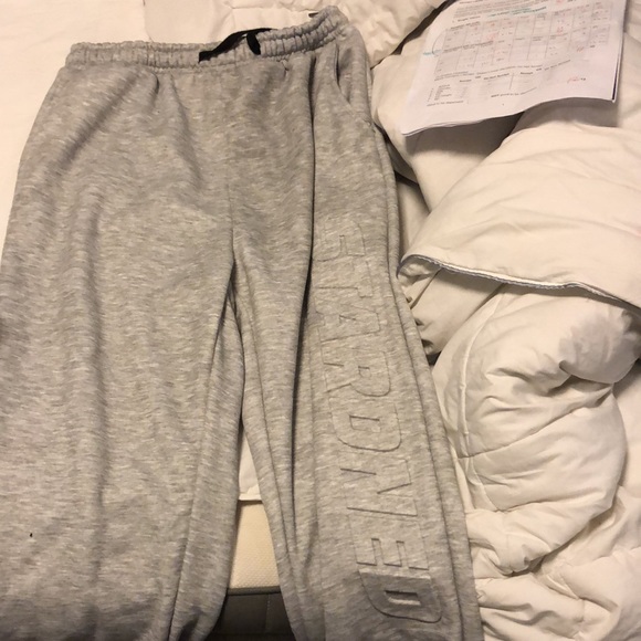 Cuffed gray pants joggers - Picture 1 of 3